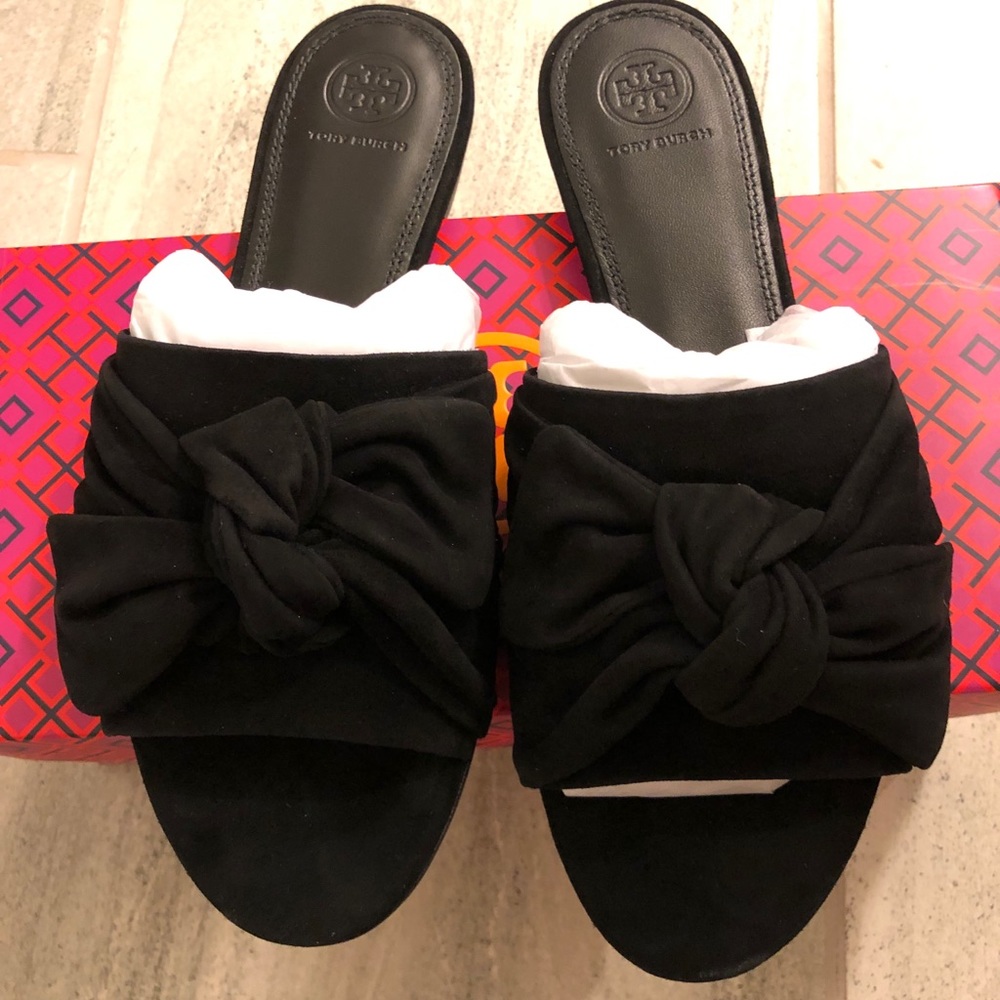 Tory Burch Annabelle Bow slides size 9.5